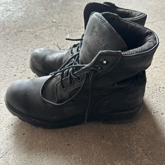 Timberland Waterproof All Black boots men’s 7.5 - Picture 5 of 6
